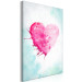Canvas Art Print Love in Street Art Color (1-part) - Art of Watercolor Heart 114532 additionalThumb 2