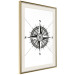Poster Compass - black and white composition with Scandinavian-style text 114632 additionalThumb 2