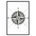 Poster Compass - black and white composition with Scandinavian-style text 114632 additionalThumb 24