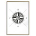 Poster Compass - black and white composition with Scandinavian-style text 114632 additionalThumb 14