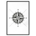Poster Compass - black and white composition with Scandinavian-style text 114632 additionalThumb 17