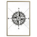 Poster Compass - black and white composition with Scandinavian-style text 114632 additionalThumb 16