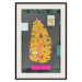 Poster Golden Leaf - colorful abstract composition with a plant motif 116932 additionalThumb 18