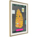 Poster Golden Leaf - colorful abstract composition with a plant motif 116932 additionalThumb 2