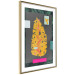 Poster Golden Leaf - colorful abstract composition with a plant motif 116932 additionalThumb 8