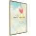 Wall Poster Don't grow up - English text on a background of colorful balloons and sky 117032 additionalThumb 12