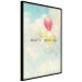 Wall Poster Don't grow up - English text on a background of colorful balloons and sky 117032 additionalThumb 10