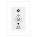 Wall Poster Symbols - black and white composition with eye and heart on geometric background 117332 additionalThumb 25