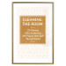 Poster Cleaning Room - composition in brown pattern with English texts 117432 additionalThumb 16