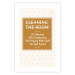 Poster Cleaning Room - composition in brown pattern with English texts 117432 additionalThumb 19