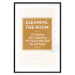 Poster Cleaning Room - composition in brown pattern with English texts 117432 additionalThumb 15
