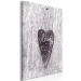 Canvas Art Print Love on a tree - a heart with the inscription LOVE carved on the bark 118232 additionalThumb 2