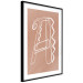 Poster Stylish A - artistic abstraction in white line art in the shape of a letter 119032 additionalThumb 13