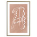 Poster Stylish A - artistic abstraction in white line art in the shape of a letter 119032 additionalThumb 16