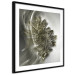 Poster Oak Leaf - botanical abstraction in waves and leaves on a silver background 120832 additionalThumb 11