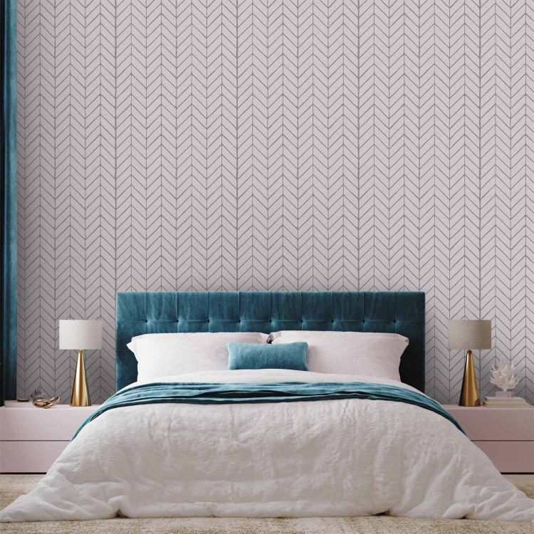 Wallpaper Harmony of Patterns (Grey) 122632 additionalImage 4