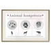 Poster Paw Prints - animal paw prints with black signatures and graphics 122932 additionalThumb 19