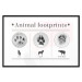 Poster Paw Prints - animal paw prints with black signatures and graphics 122932 additionalThumb 17