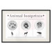 Poster Paw Prints - animal paw prints with black signatures and graphics 122932 additionalThumb 18