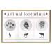 Poster Paw Prints - animal paw prints with black signatures and graphics 122932 additionalThumb 20