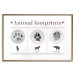 Poster Paw Prints - animal paw prints with black signatures and graphics 122932 additionalThumb 16