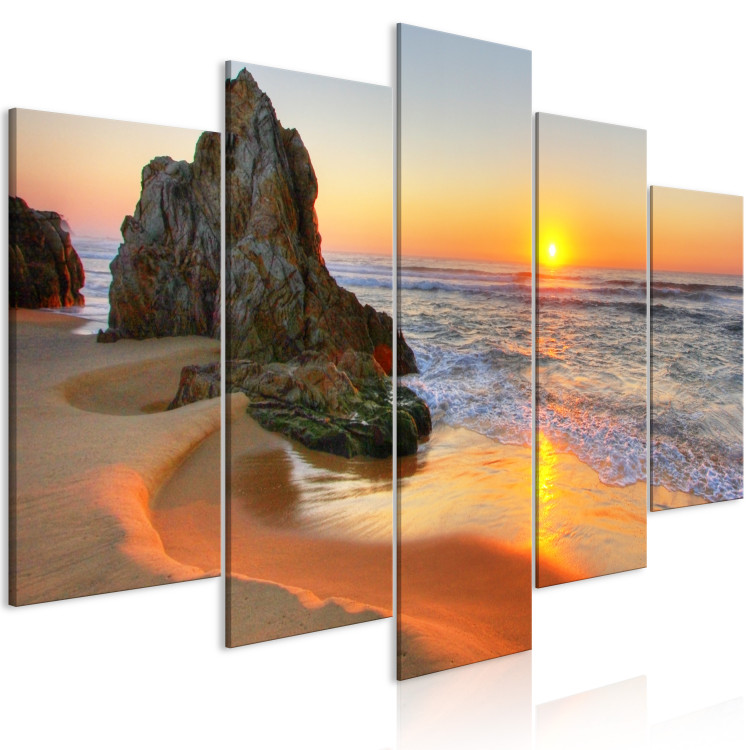 Canvas Art Print Meeting at Sunset (5 Parts) Wide 123332 additionalImage 2