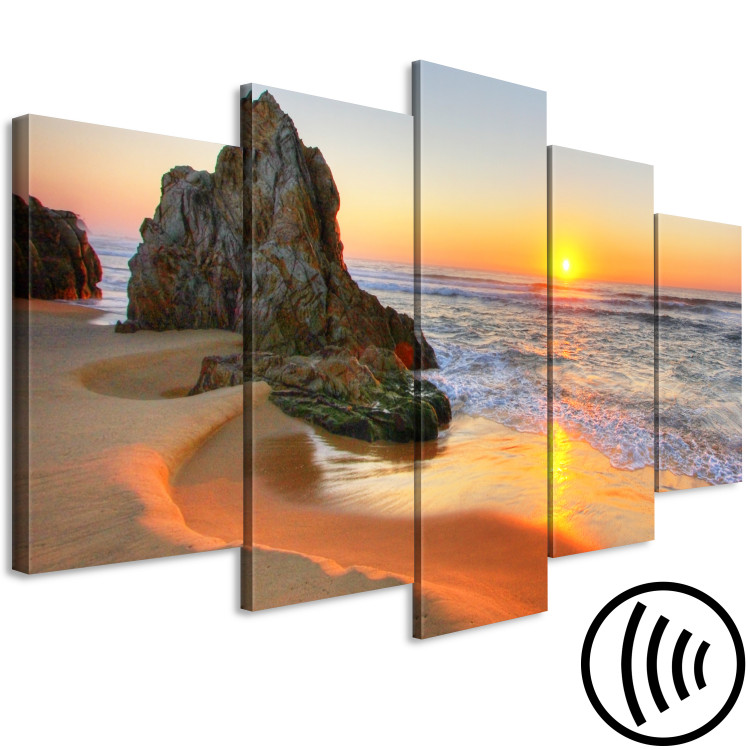 Canvas Art Print Meeting at Sunset (5 Parts) Wide 123332 additionalImage 6