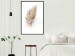 Wall Poster Transience (Beige) - velvety feather in a single color on a white background 125232 additionalThumb 12