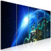 Canvas Print Blue Planet (5-part) narrow - colorful landscape of the world from space 128832 additionalThumb 2