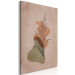 Canvas Gladiolus (1-part) vertical - abstract flower in boho motif 129332 additionalThumb 2