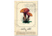 Canvas Print Mushroom Atlas (1-part) vertical - mushrooms in Provencal motif 129532