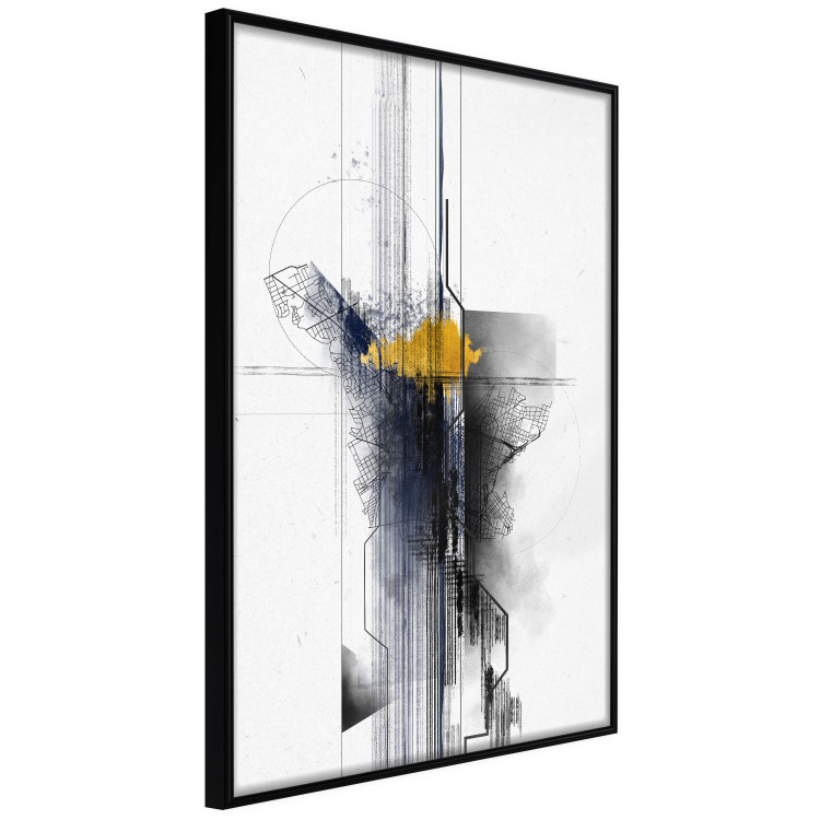 Wall Poster Sentimental Journey - map and colorful patterns in an abstract motif 131832 additionalImage 11