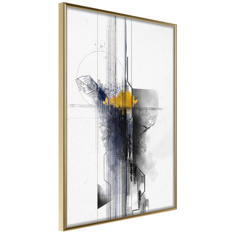 Wall Poster Sentimental Journey - map and colorful patterns in an abstract motif 131832 additionalImage 14