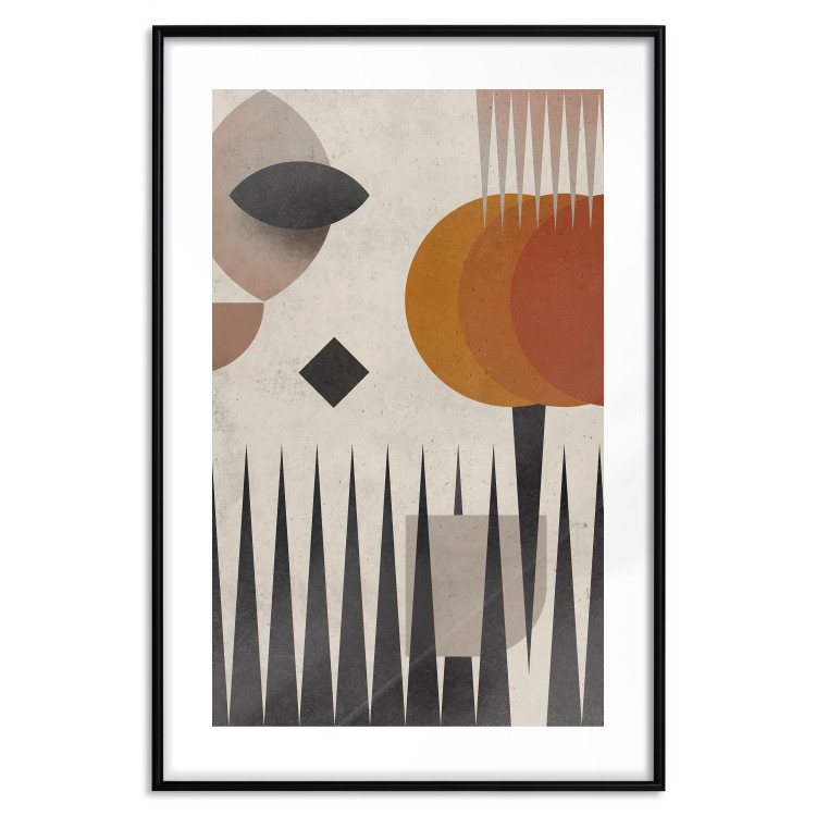 Wall Poster Sun Behind Mountains - colorful geometric figures in an abstract style 134832 additionalImage 17