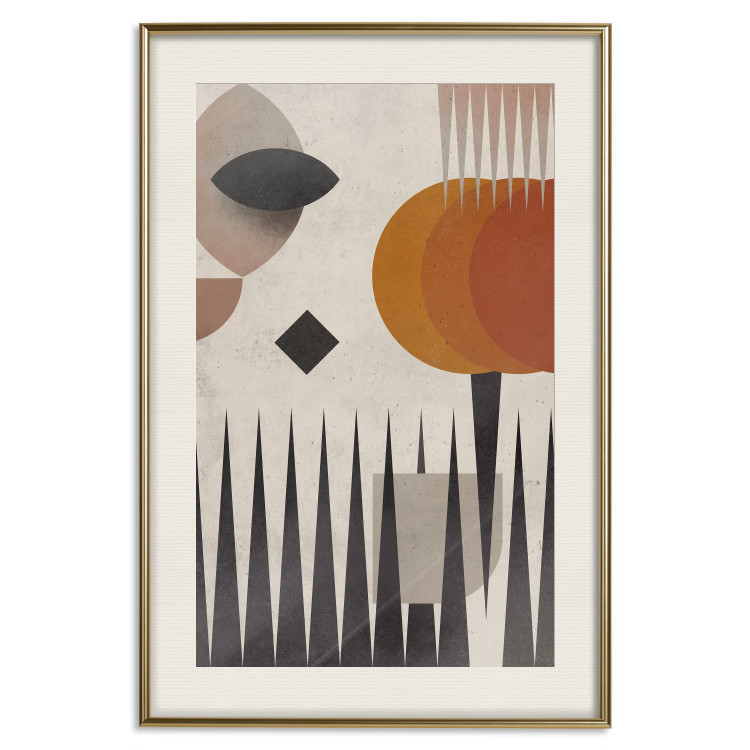 Wall Poster Sun Behind Mountains - colorful geometric figures in an abstract style 134832 additionalImage 20