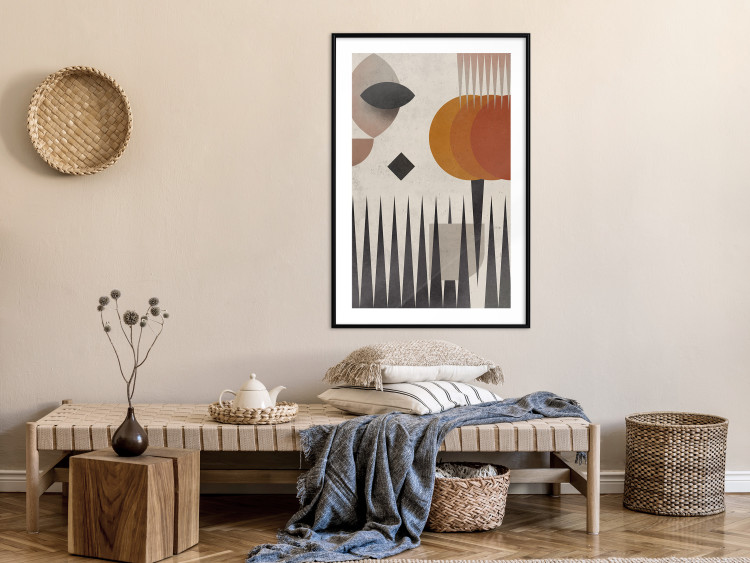 Wall Poster Sun Behind Mountains - colorful geometric figures in an abstract style 134832 additionalImage 23