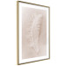 Wall Poster Quiet Memory - simple beige-pink composition with a bird feather 136532 additionalThumb 14