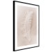 Wall Poster Quiet Memory - simple beige-pink composition with a bird feather 136532 additionalThumb 16