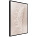 Wall Poster Quiet Memory - simple beige-pink composition with a bird feather 136532 additionalThumb 15