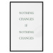 Poster Changes - composition with green English text on a white background 137232 additionalThumb 8