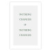 Poster Changes - composition with green English text on a white background 137232 additionalThumb 9