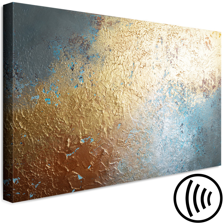 Canvas Print Texture Penetration (1-piece) Wide - modern golden abstraction 138132 additionalImage 6