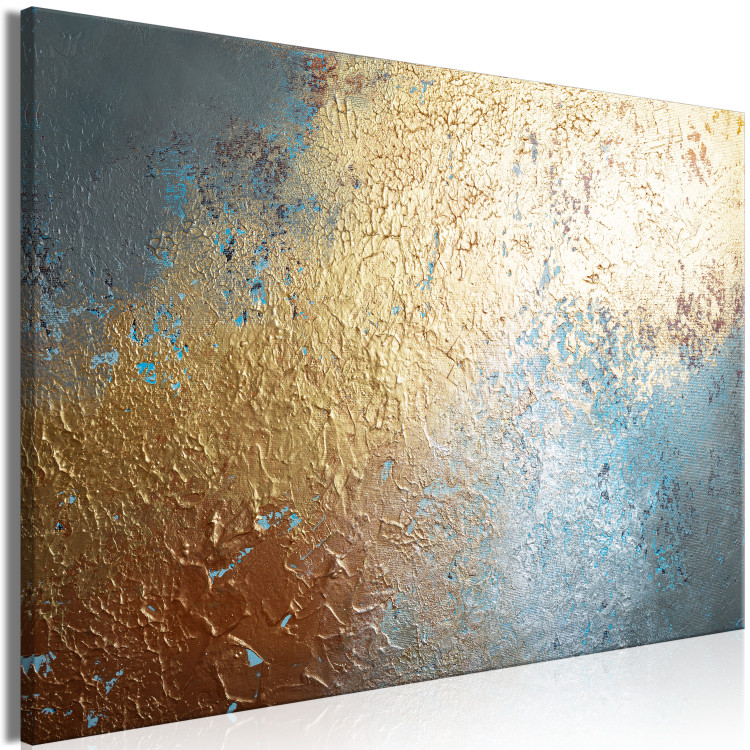 Canvas Print Texture Penetration (1-piece) Wide - modern golden abstraction 138132 additionalImage 2