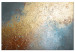 Canvas Print Texture Penetration (1-piece) Wide - modern golden abstraction 138132