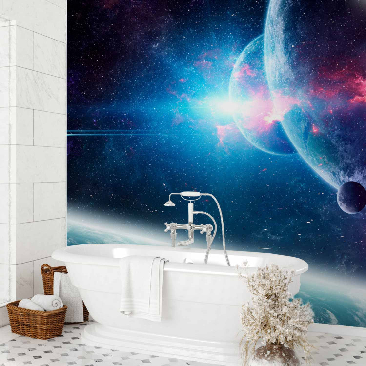 Photo Wallpaper Into unknown space - a galactic landscape with planets and glitter 138632 additionalImage 8