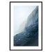 Poster Misty Statue - landscape of rocky cliffs above water in thick fog 138732 additionalThumb 16