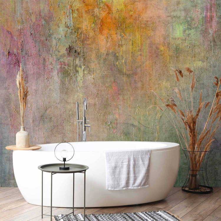Wall Mural Colourful abstraction - concrete textured background with colourful accents 143932 additionalImage 8