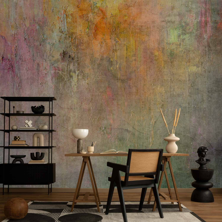 Wall Mural Colourful abstraction - concrete textured background with colourful accents 143932 additionalImage 4