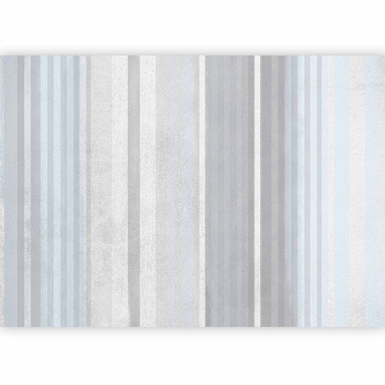 Photo Wallpaper Vertical geometric symmetrical stripes - shades of grey and blue 144732 additionalImage 5