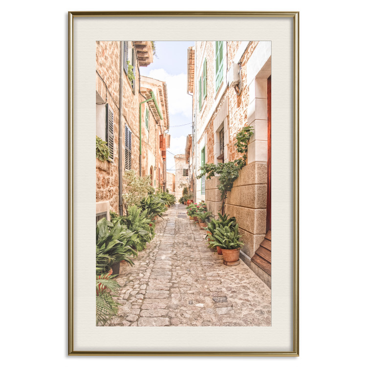 Poster Quiet Street - View of Historic Buildings and Vegetation 145232 additionalImage 27